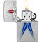 Zippo 2024 Zippo Red & White Blue Star, Street Chrome ZIP-48903 - alternate 4